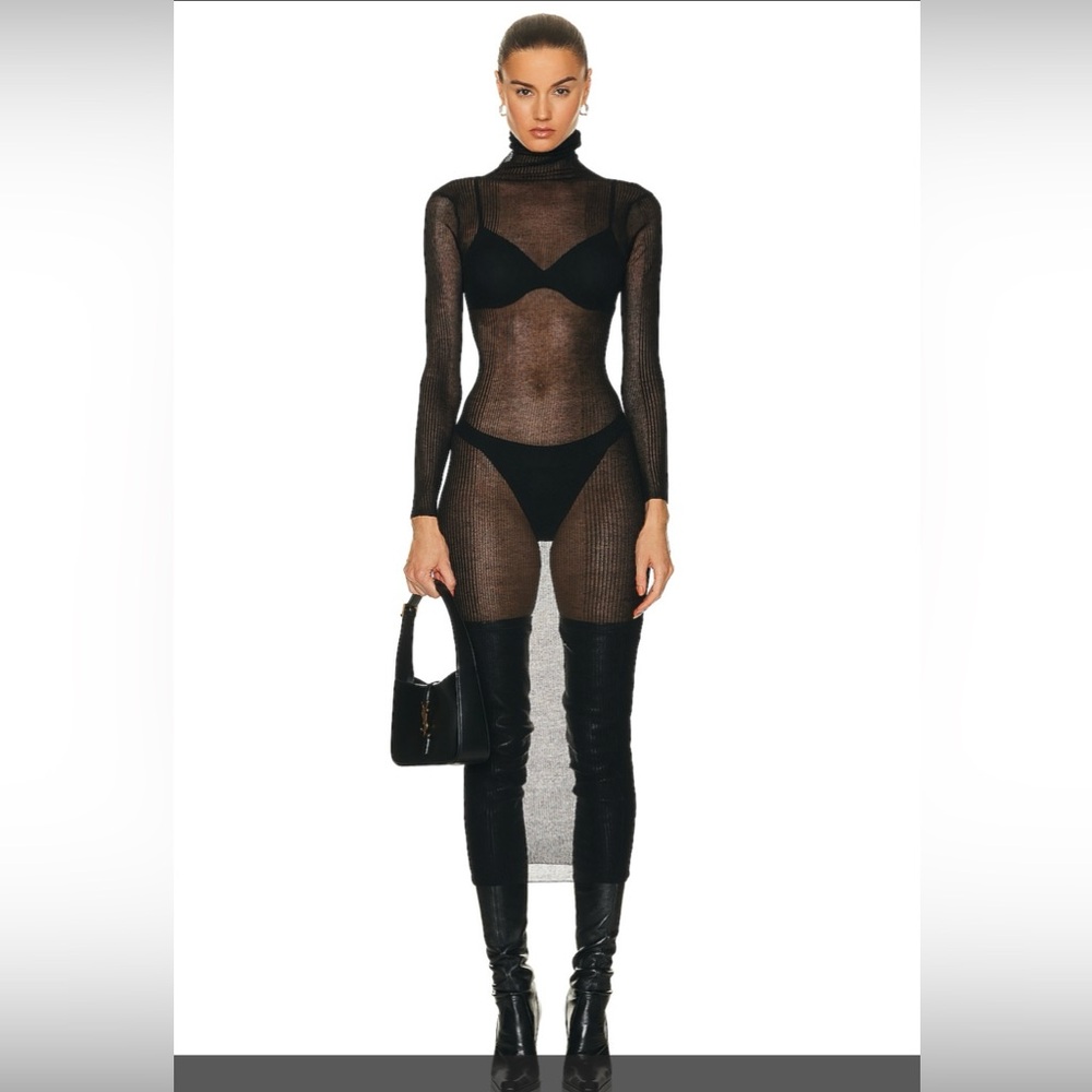 SEROYA CHRISTINE DRESS IN BLACK SIZE XS